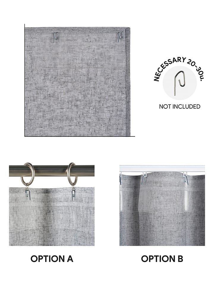 Selecta Stor Gardine in Grau günstig kaufen 300x300 cm