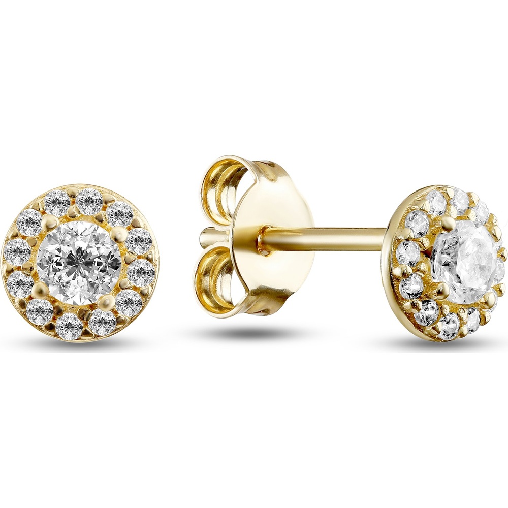 FAVS Boucles d'oreilles à fermoir à poussette 375 Or jaune Boucles d'oreilles