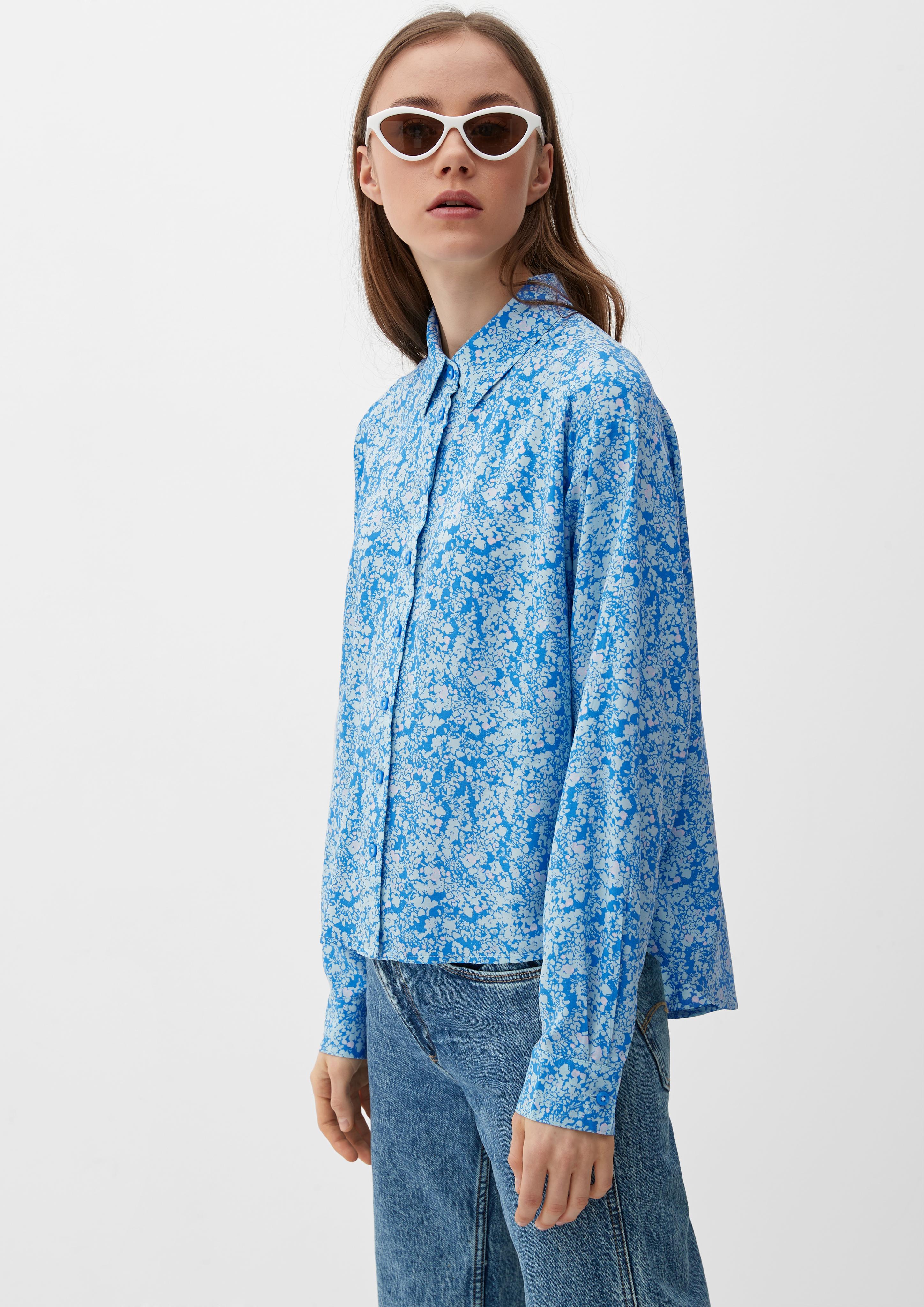 Viskosebluse mit Allover-Muster  2126744-60A2