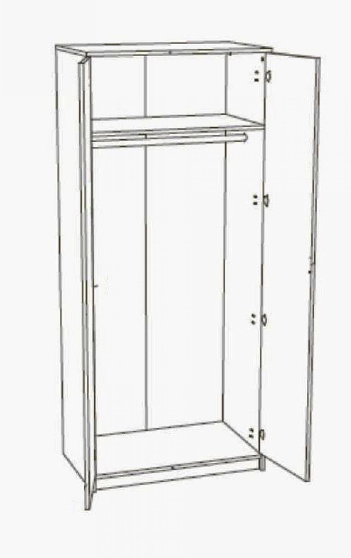 Storado Jugendzimmer-Set Jugendzimmer Set Karla artisan eiche graphit 5-tlg