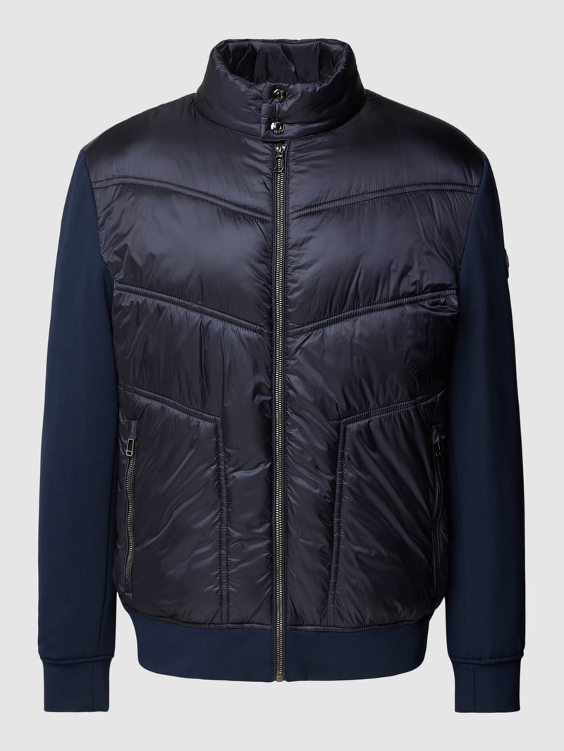 Blouson mit Reißverschlusstaschen in marineblau