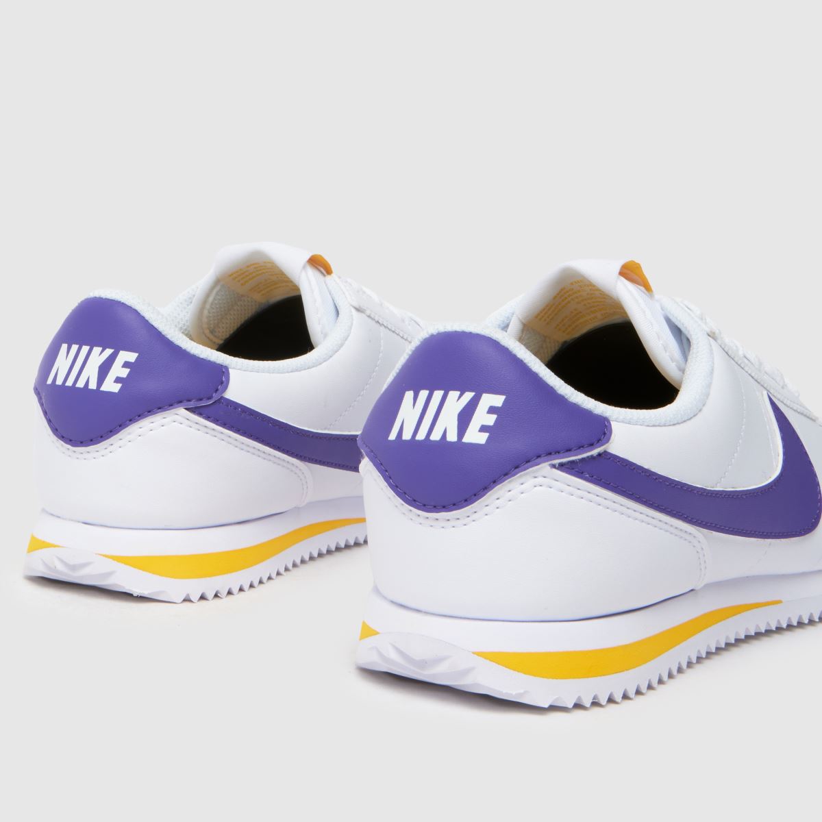 Nike fehér és lila Cortez lányka edzőcipők