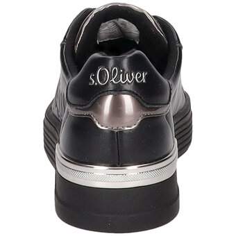 s.Oliver Plateau Sneaker in schwarz