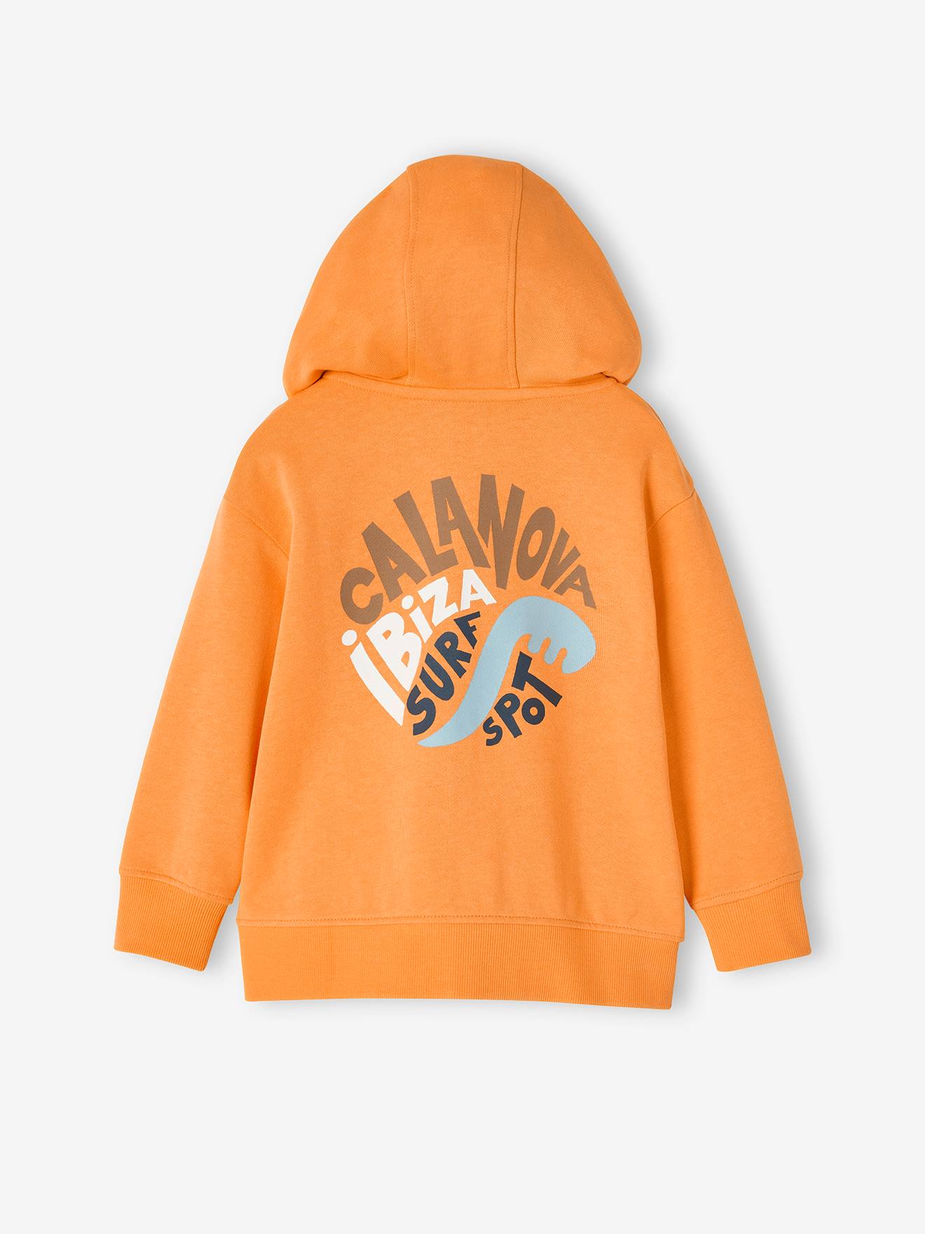 Vertbaudet Jungen Kapuzensweatjacke Oeko-Tex - orange