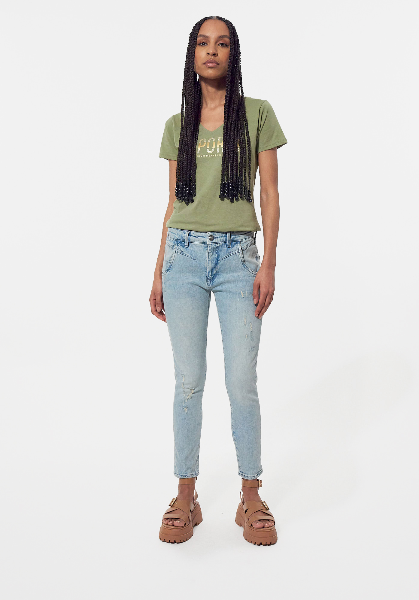 SALLY  Jean girlfriend Femme