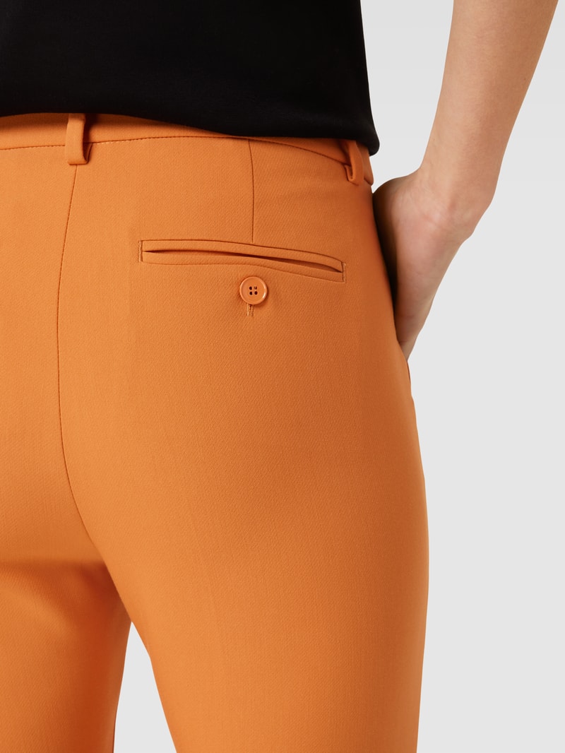 Hose mit Bügelfalten Modell 'RANA' in orange