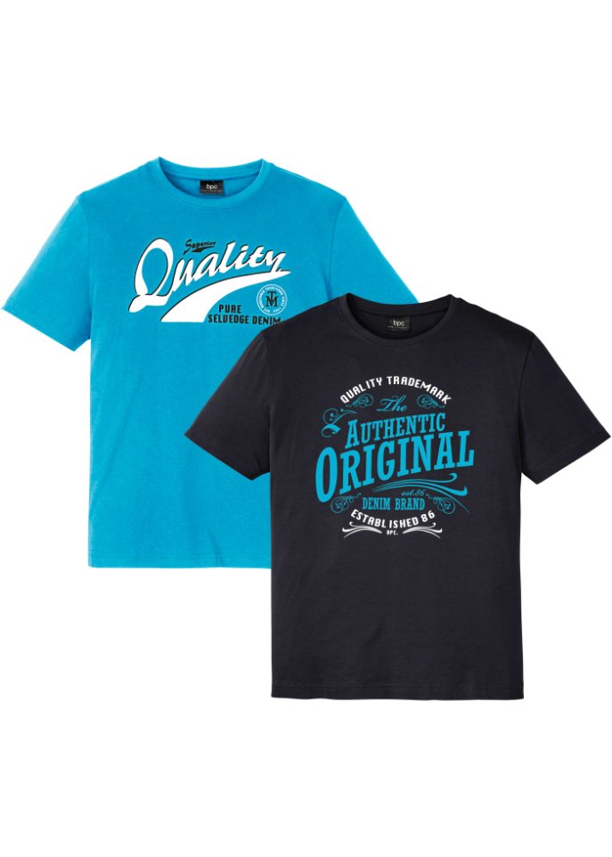 T-Shirt (2er Pack) mit Komfortschnitt