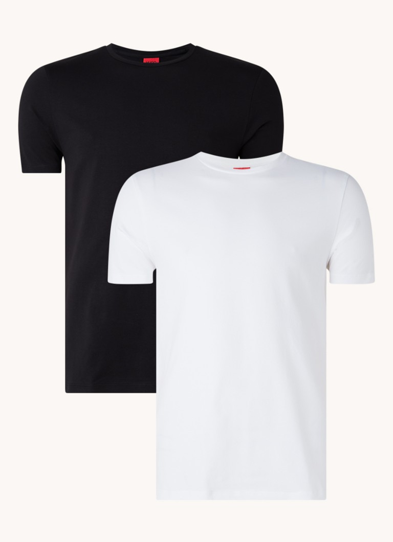 HUGO BOSS T-shirt with round neck in 2-pack
