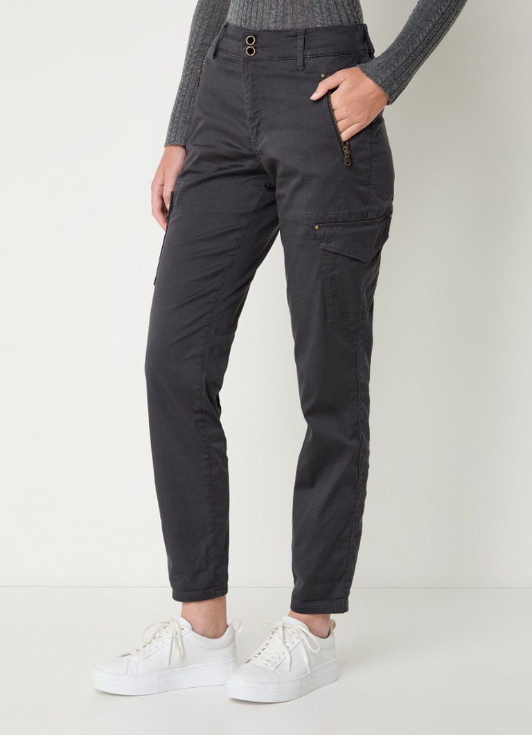 Mos Mosh MMGilles: pantaloni cargo a vita alta e vestibilità slim in misto lyocell.