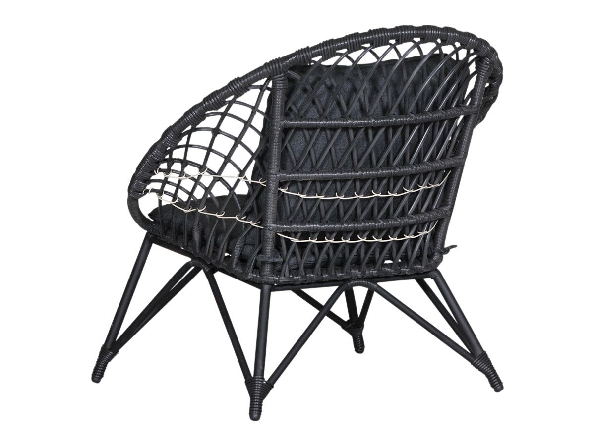 Outdoor Feelings Lupin Black Loungestuhl