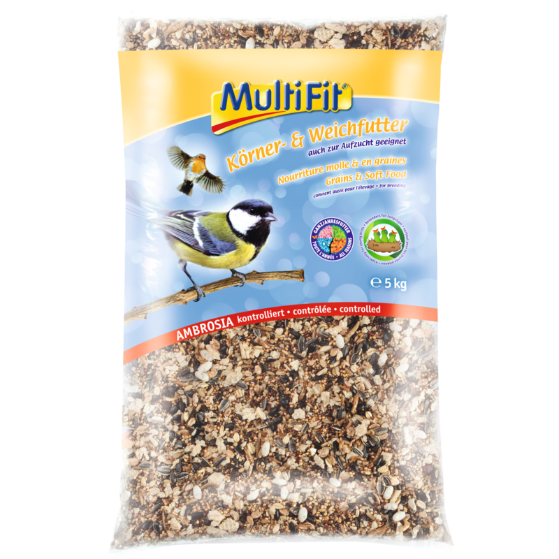 MultiFit Wildvogelfutter MultiFit Körner- und Weichfutter 5 kg