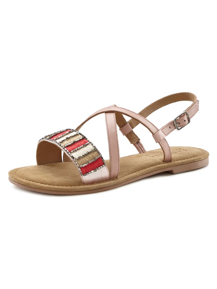 LASCANA Sandale in rosé günstig kaufen