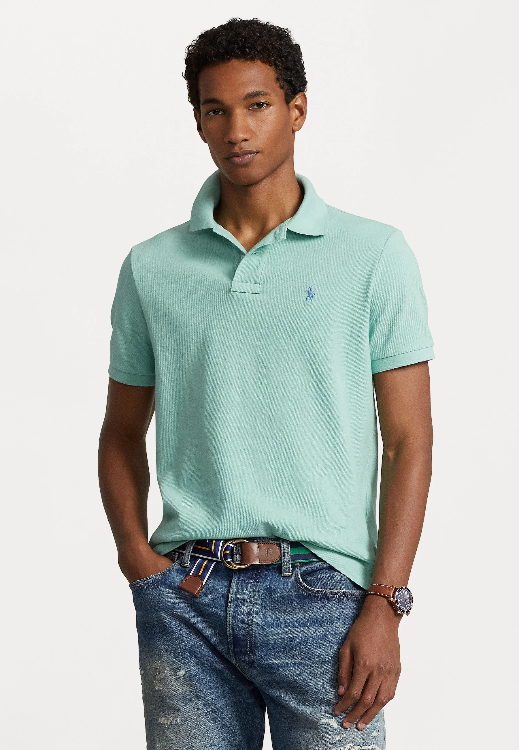 Polo Ralph Lauren SLIM FIT MESH SHIRT - Polo
