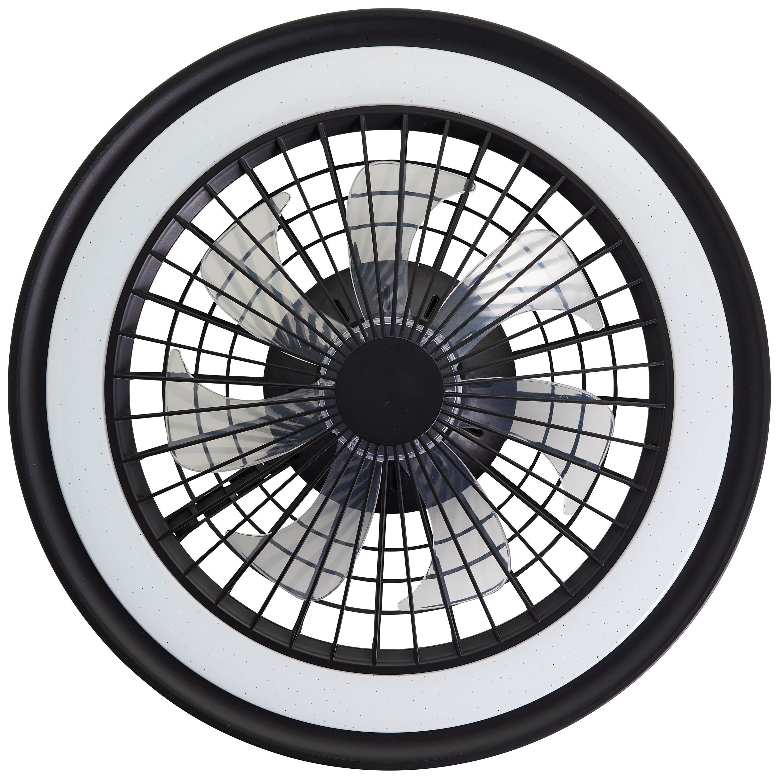 Lightbox LED Deckenleuchte, Ventilatorfunktion, LED fest integriert, warmweiß - kaltweiß, RGB, Deckenlampe, Ventilator, Ø 46,6 cm, Fernbedienung, RGB & CCT