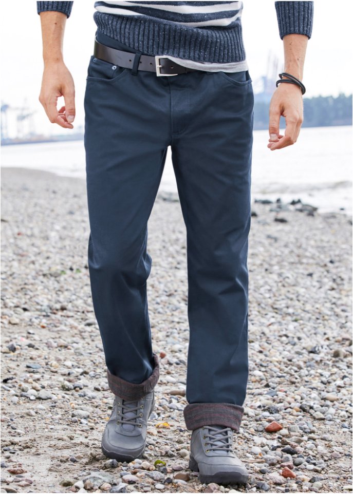 Regular Fit Stretch-Thermohose, Straight