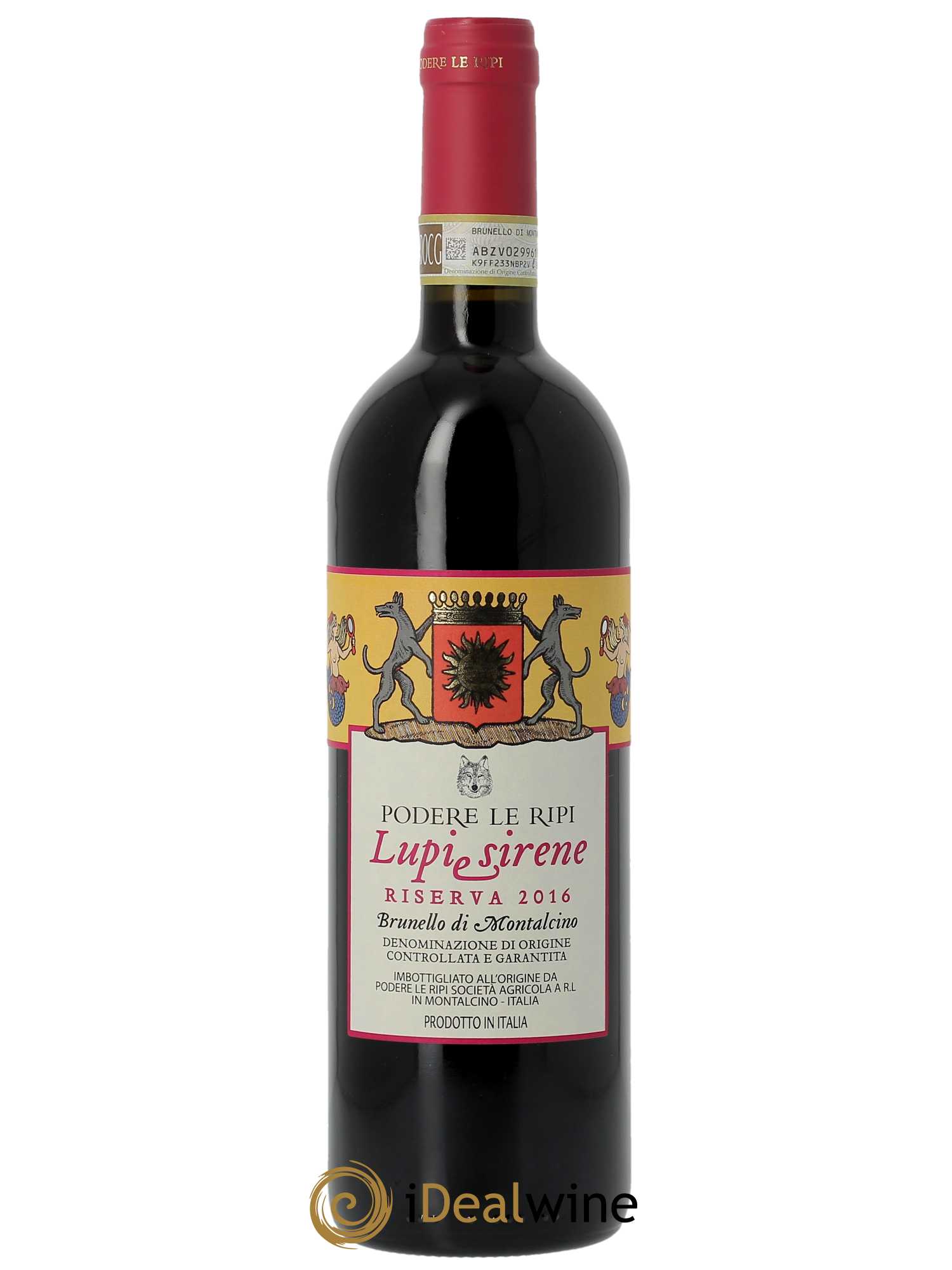 Brunello di Montalcino DOCG Lupi e Sirene Riserva Podere Le Ripi  2016 - Lot de 1 Bouteille