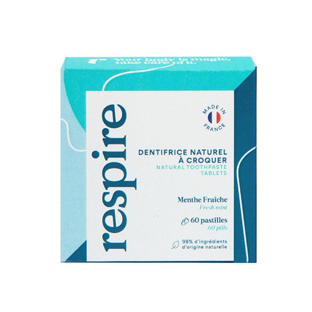 Respire Dentifrice solide 60 pastilles DENTIFRICE SOLIDE