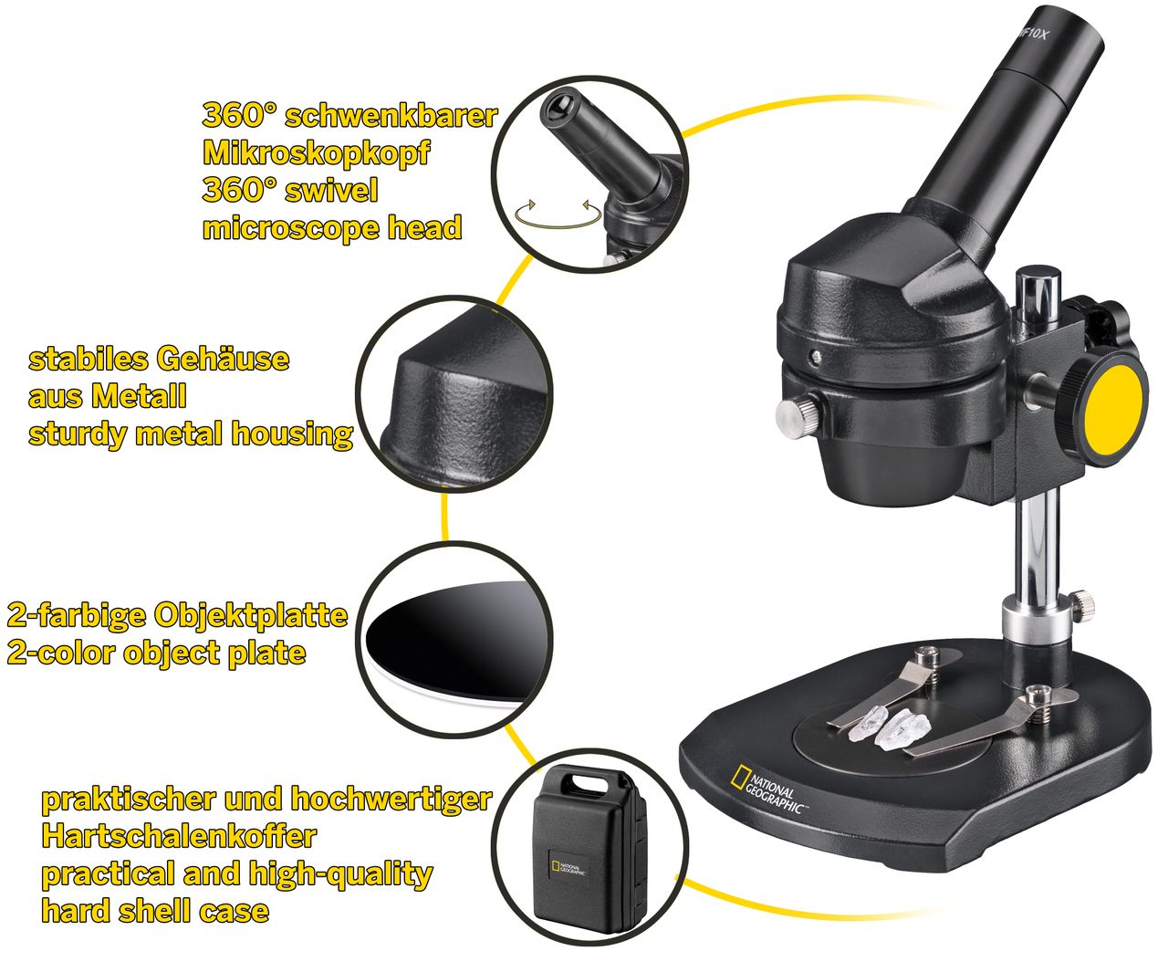 Bresser National Geographic® Auflichtmikroskop 20x