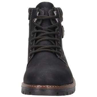 Rieker Schnür Boots in schwarz