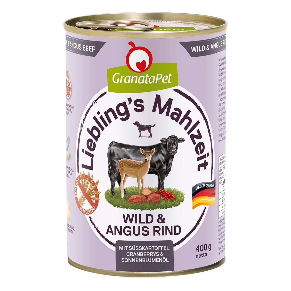 GranataPet Liebling's Mahlzeit Wild und Angus Rind bei ZooRoyal