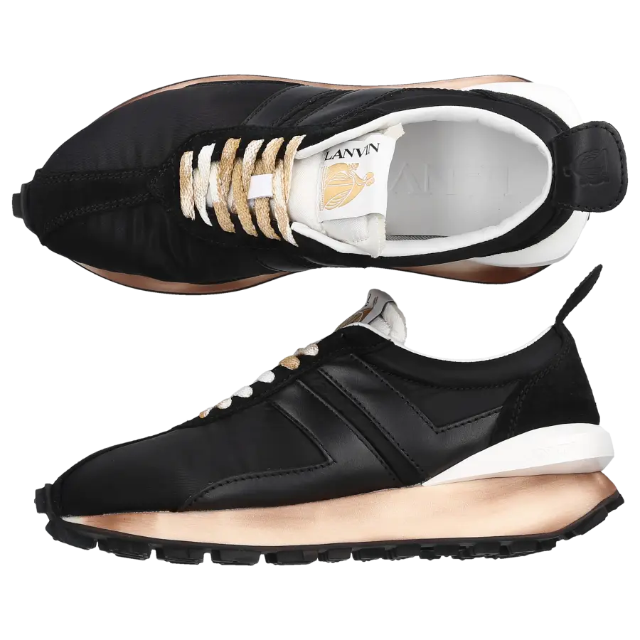 Lanvin - Sneaker low NYLON RUNNER Nylon - schwarz