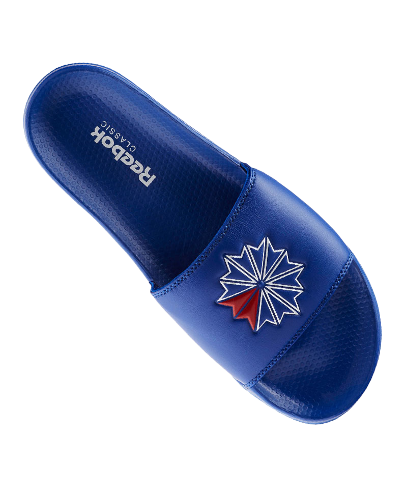 Reebok Classic Slide Badelatsche Blau Weiss