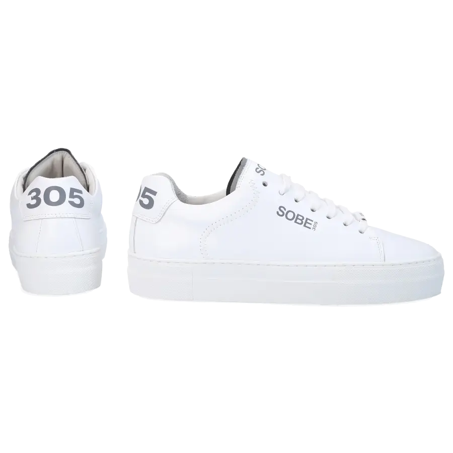 305 SOBE - Sneaker low MIAMI Kalbsleder - weiß