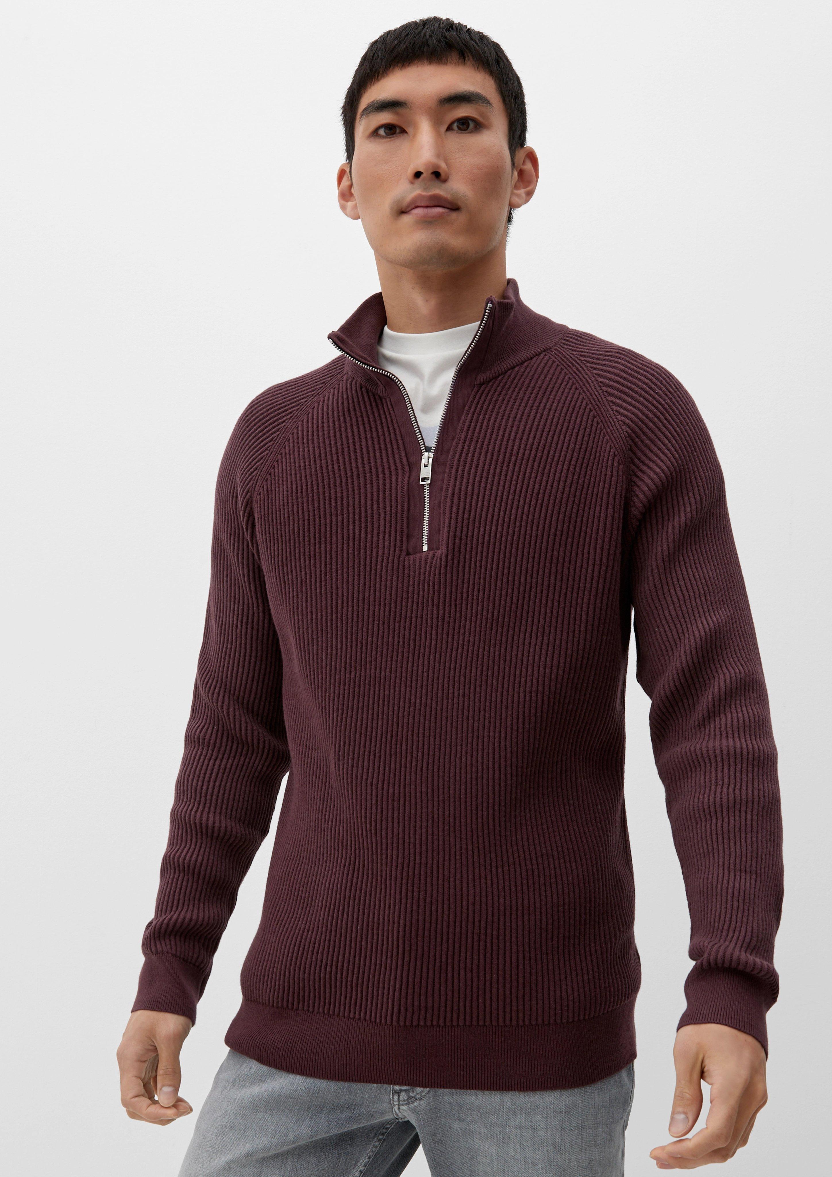 Strickpullover mit Half-Zip  2124529-4991