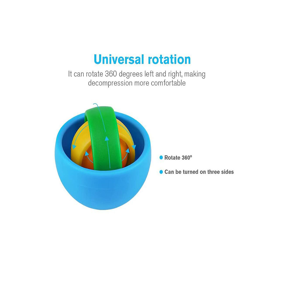 1pc Fingertip Gyro Spin Ball für Kinder 1pc Kreisel Dekompressionsspielzeug für Kinder