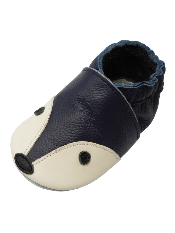 Yalion Leder-Krabbelschuhe 