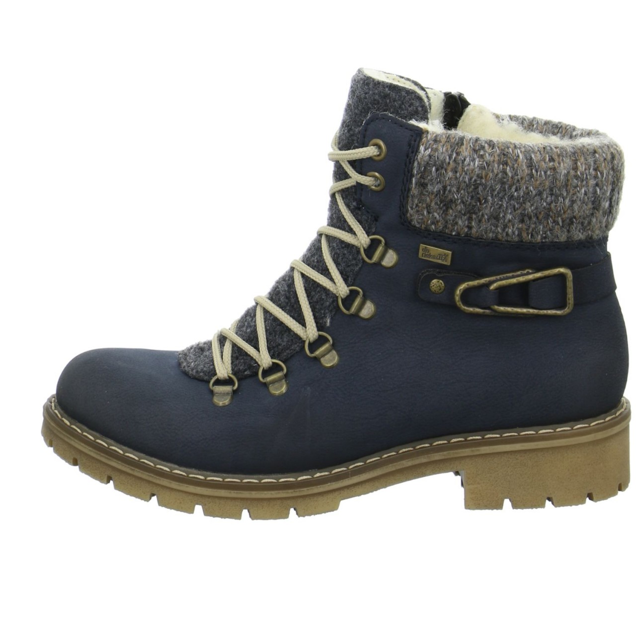 RIEKER Schnür-Stiefeletten schwarz