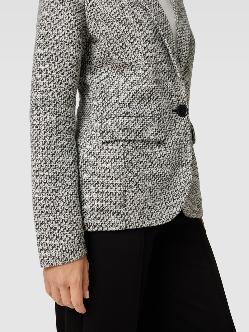 Blazer mit Viskose-Anteil in ecru meliert