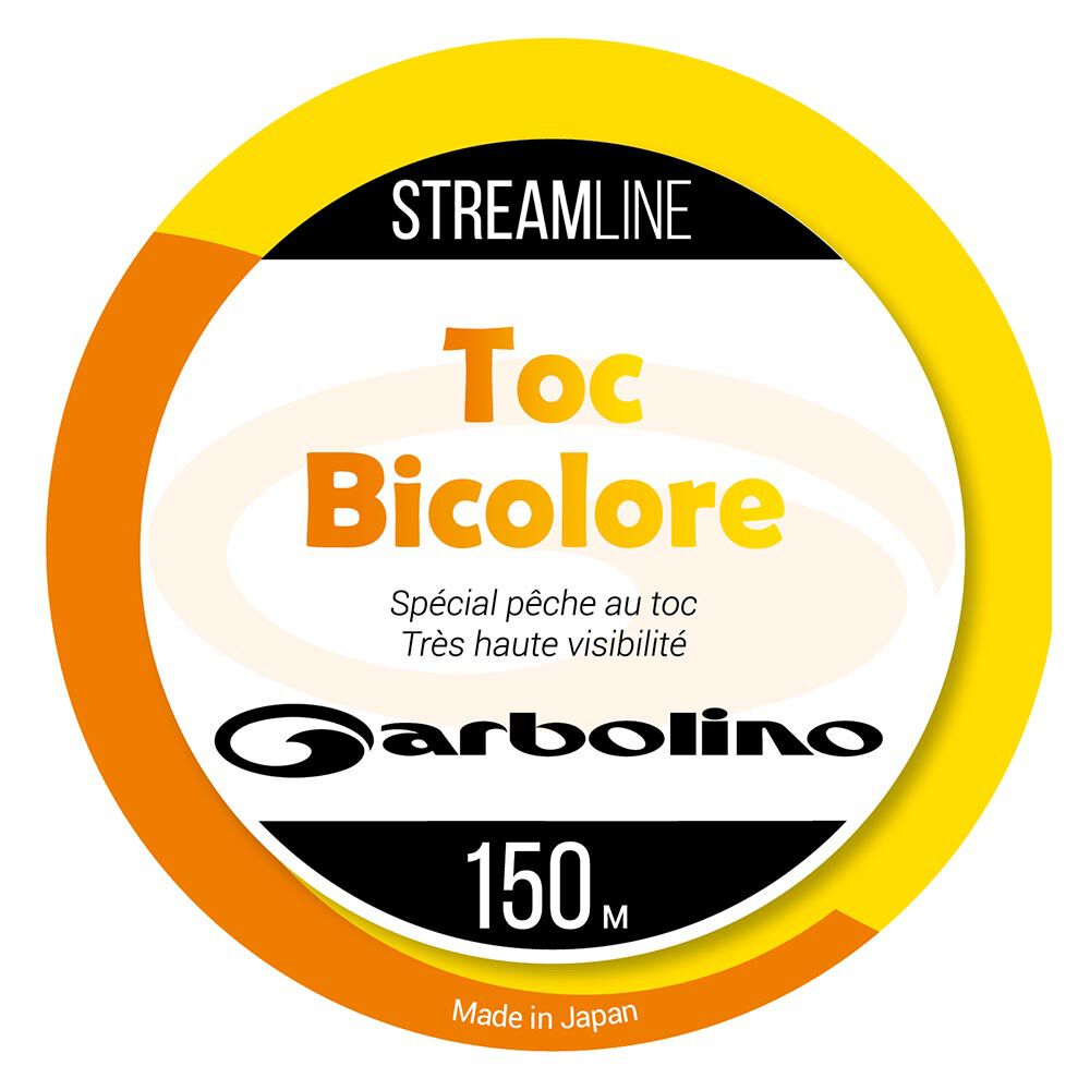 Garbolino STREAMLINE TOC-MONO dvoubarevný kopolymerní nylon, oranžovo-žlutý, 150 m
