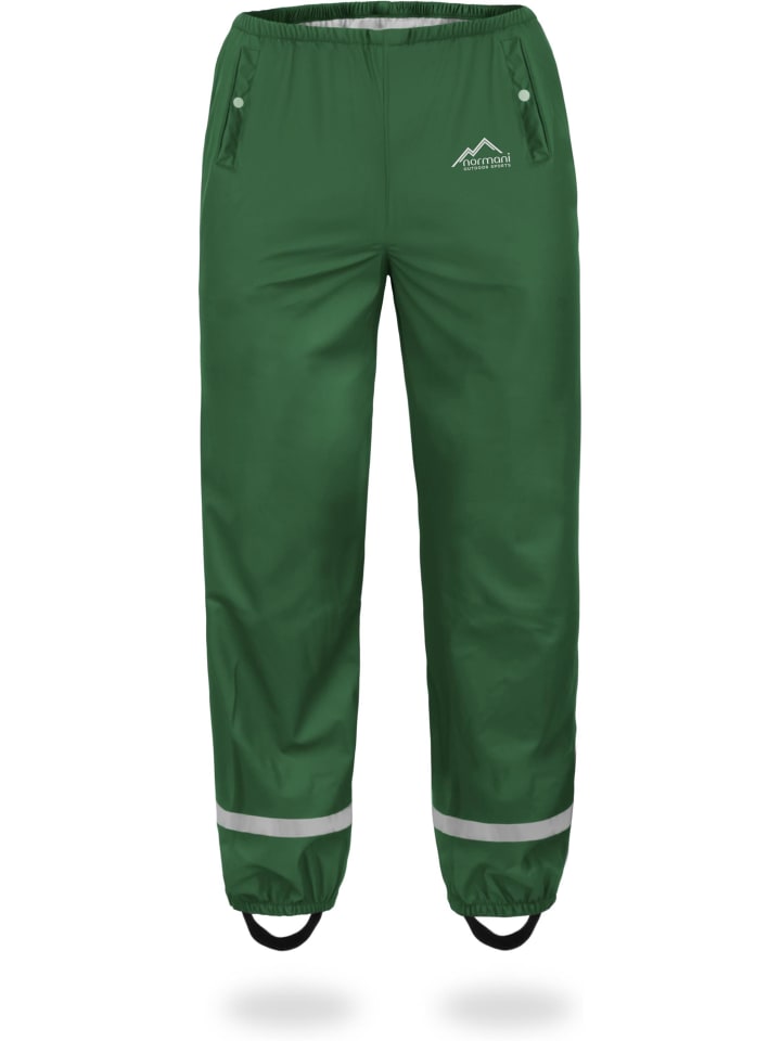 Normani Outdoor Sports Kinder Regenhose York in Grün günstig kaufen