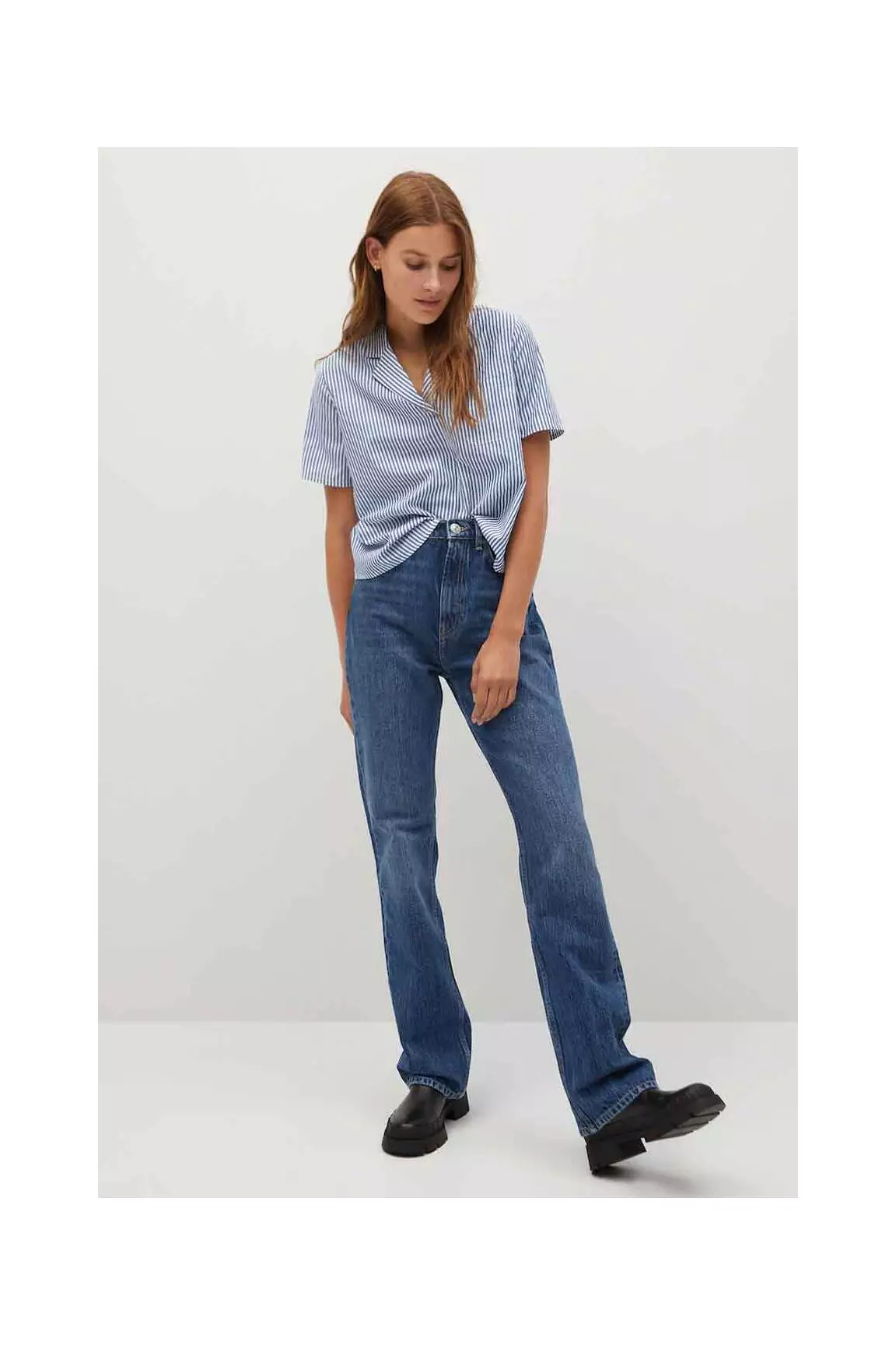 Mango Blouses Femme couleur bleu