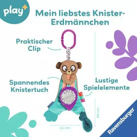Play+ Knister-Erdmännchen - Babyspielzeug ab 0 Monaten