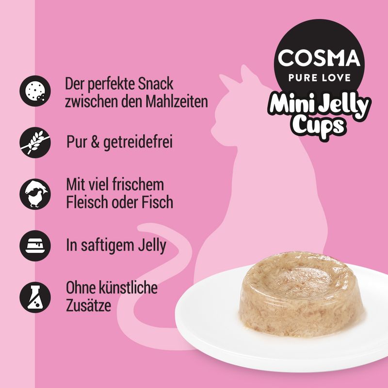 Sparpaket Cosma Mini Jelly Cups 24 x 25 g zu TOP-Preisen | bitiba