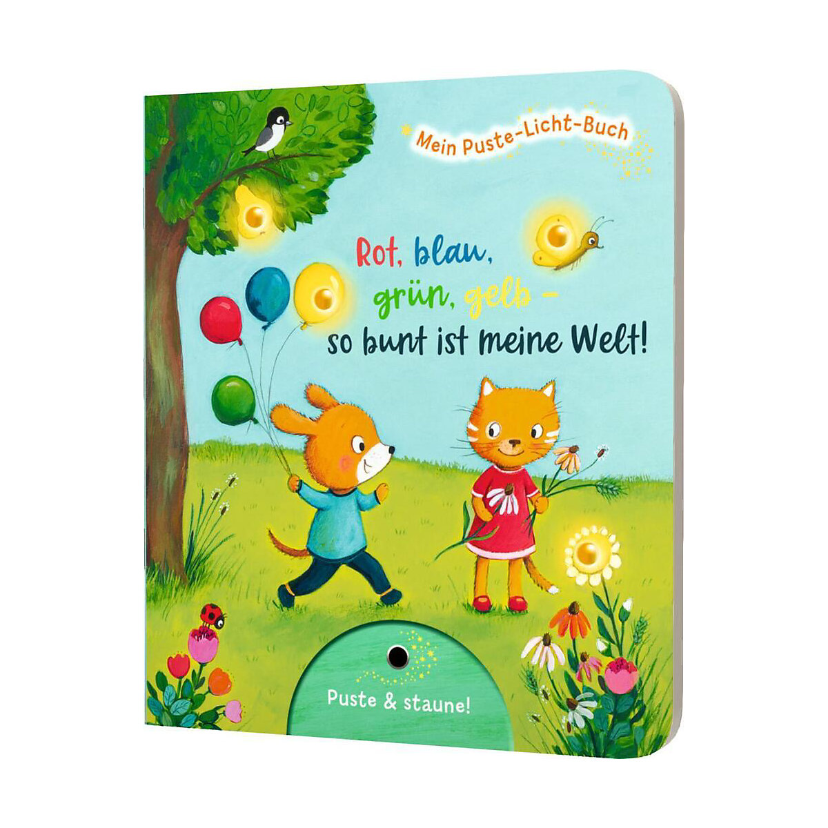 Mein Puste-Licht-Buch: Rot, blau, grün, gelb - so bunt ist meine Welt!