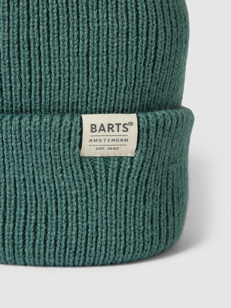 Beanie mit Label-Detail Modell 'Kinabalu' in khaki