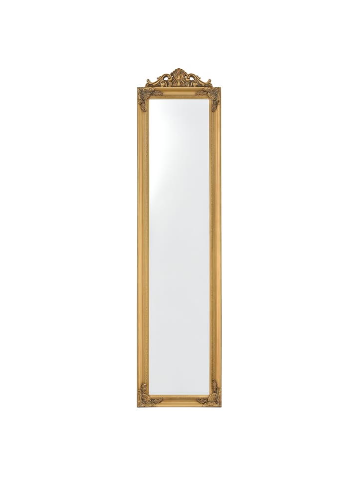 en.casa Standspiegel Arezzo in Gold (H)160cm (B)5cm (L)40cm günstig kaufen onesize
