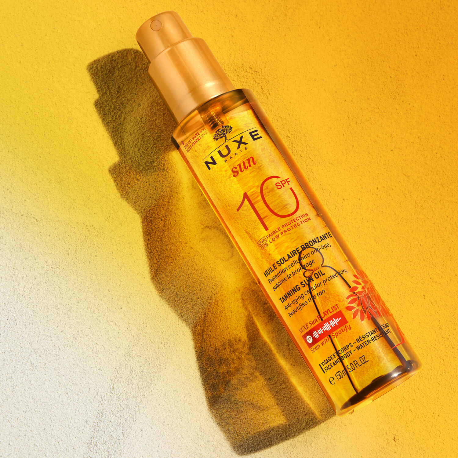 Nuxe Huile solaire bronzante faible protection SPF10 Nuxe Sun - Tous types de peaux - 150ml