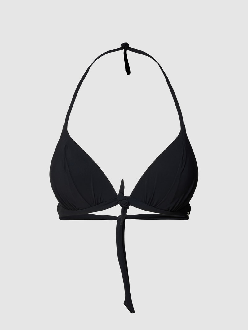 Bikini-Oberteil mit Schleifen-Detail Modell 'MISKO' in schwarz