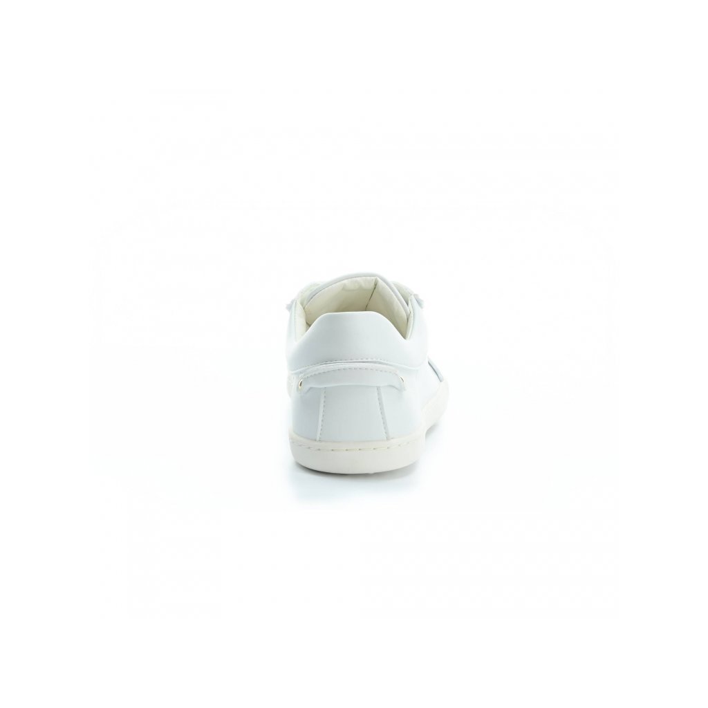 Shapen Feelin Chic White Leather Barfuß-Halbschuhe