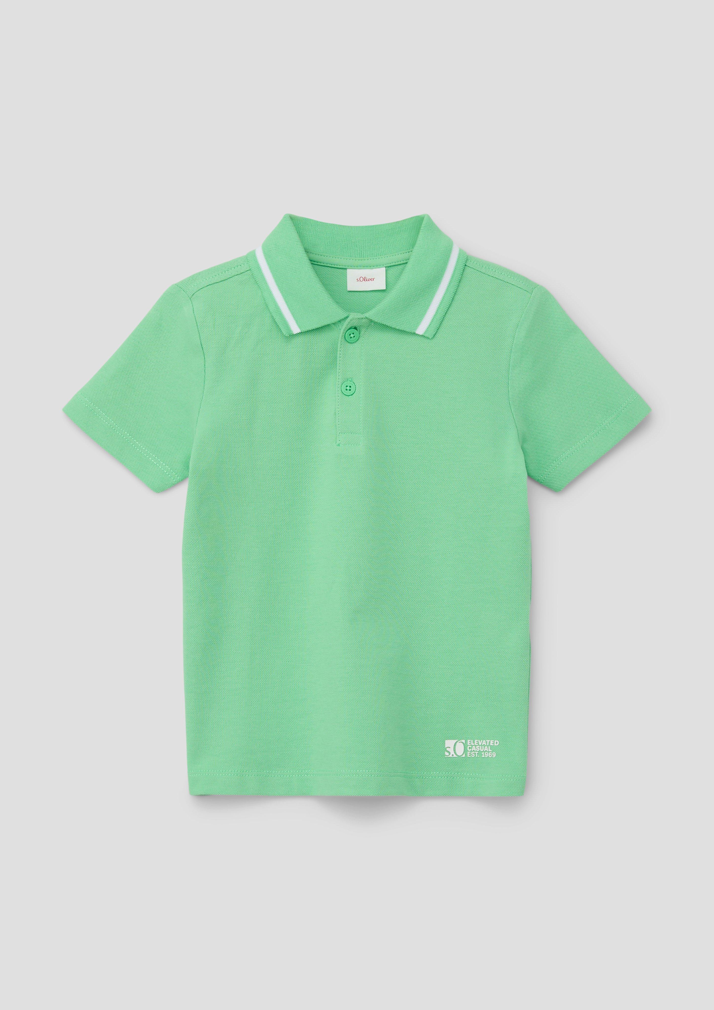 Poloshirt mit Kontrast-Streifen  2143111-7303