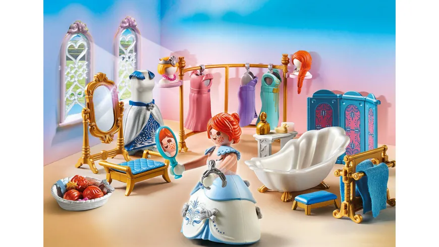 PLAYMOBIL 70454 - Princess - Ankleidezimmer mit Badewanne