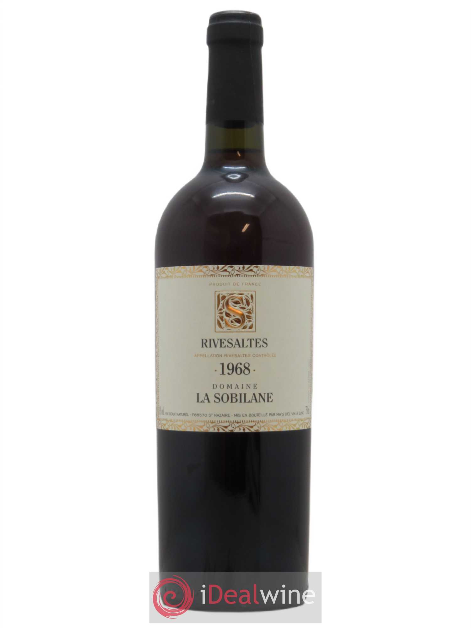 Rivesaltes La Sobilane (Domaine)  1968 - Lot de 1 Bouteille