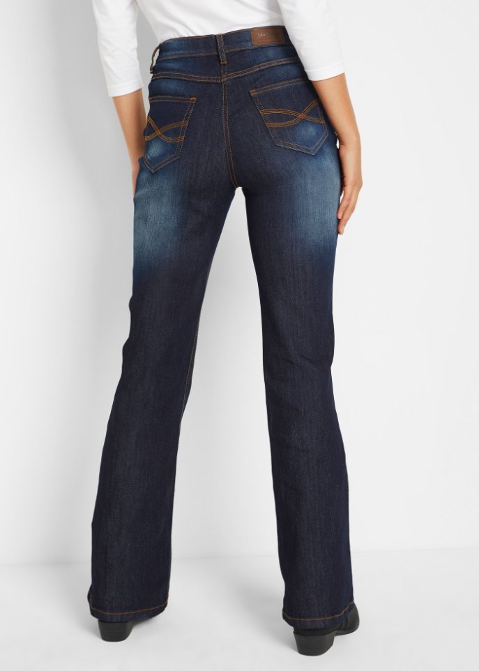 Komfort-Stretch-Jeans Bootcut