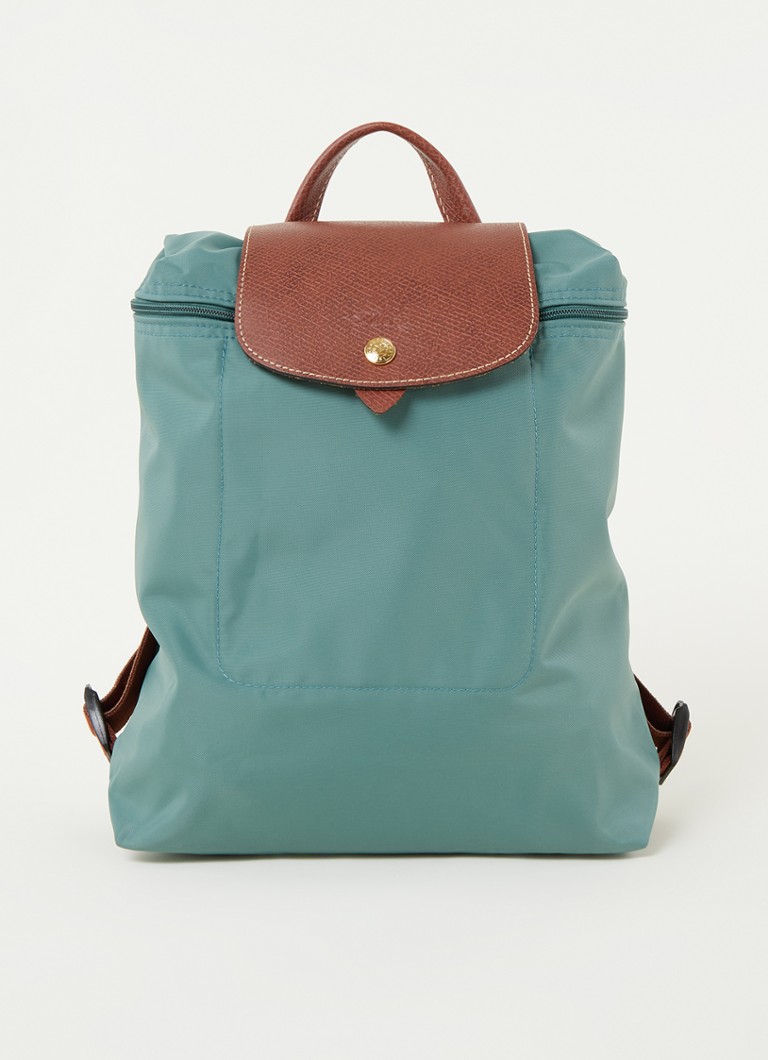 Rucsac Longchamp Le Pliage Original cu detalii din piele
