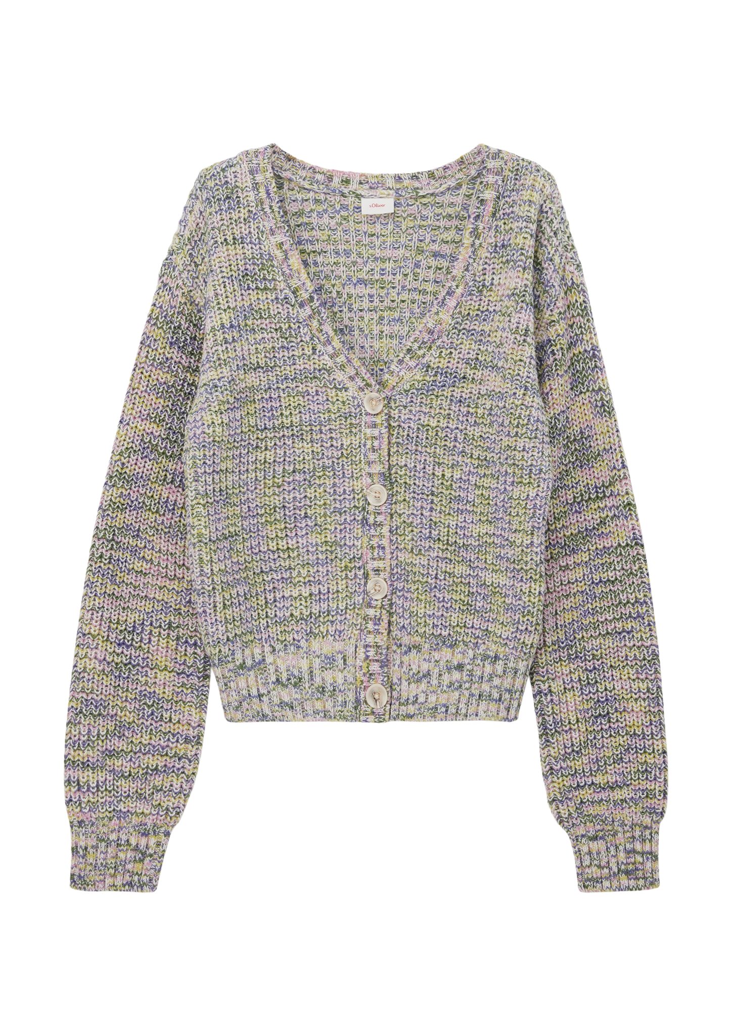 s.Oliver Strickjacke Strickjacke aus Baumwollmix