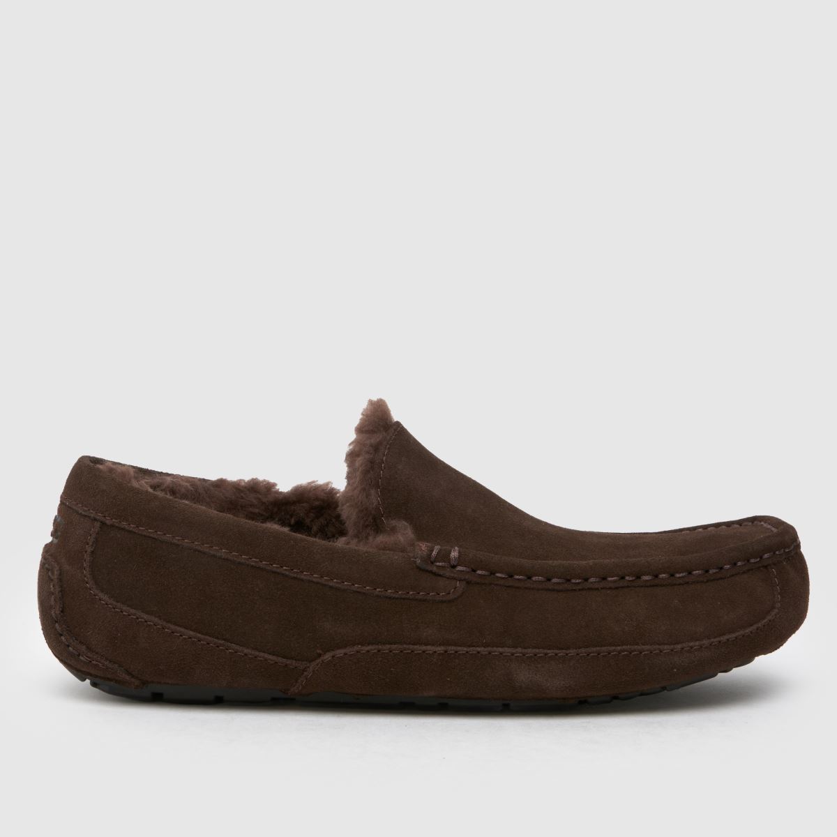 UGG Ascot-tofflor i kakaofärgad dammad